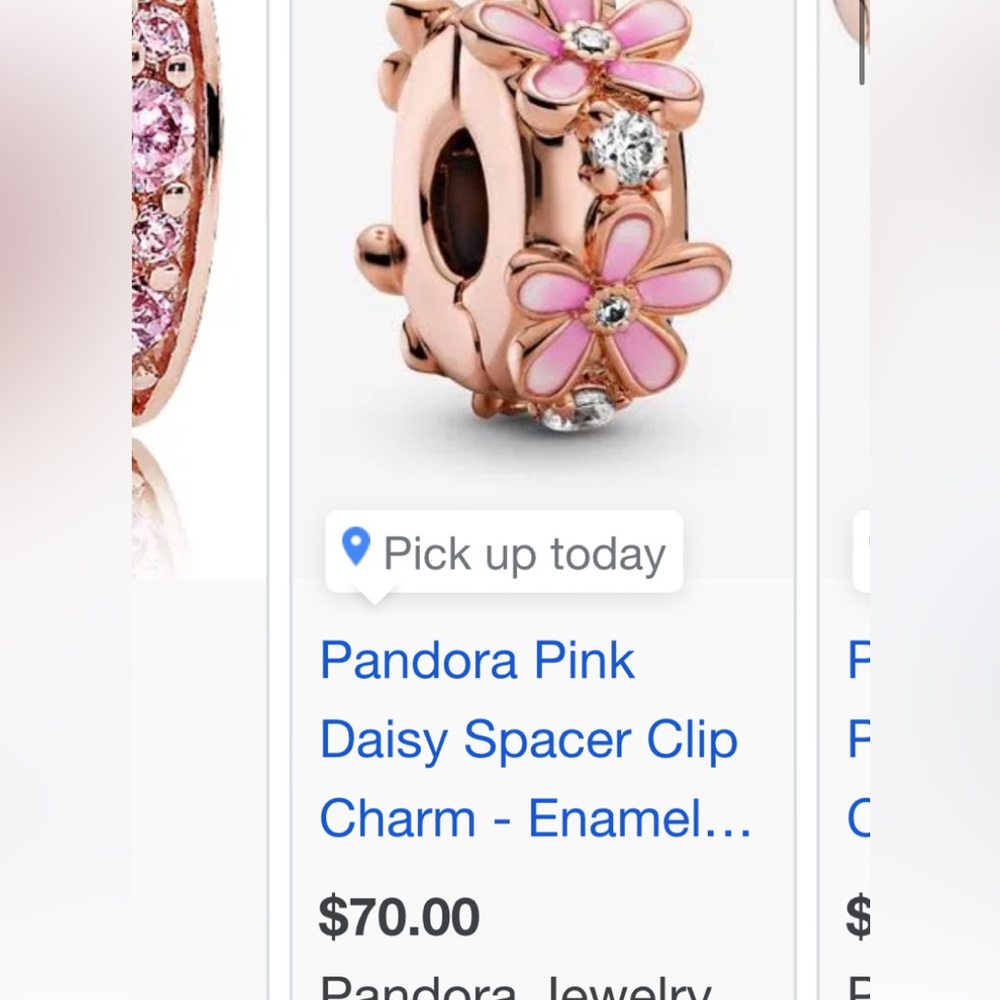 Flower clip Pandora